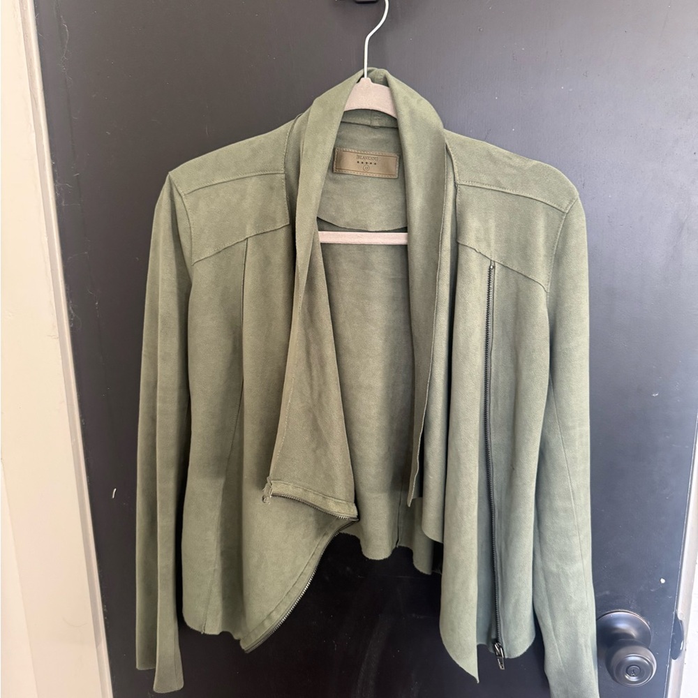 Blank NYC Sage Green Faux Suede Jacket - Picture 2 of 6